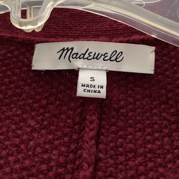Madewell Red Cardigan - Picture 3 of 4